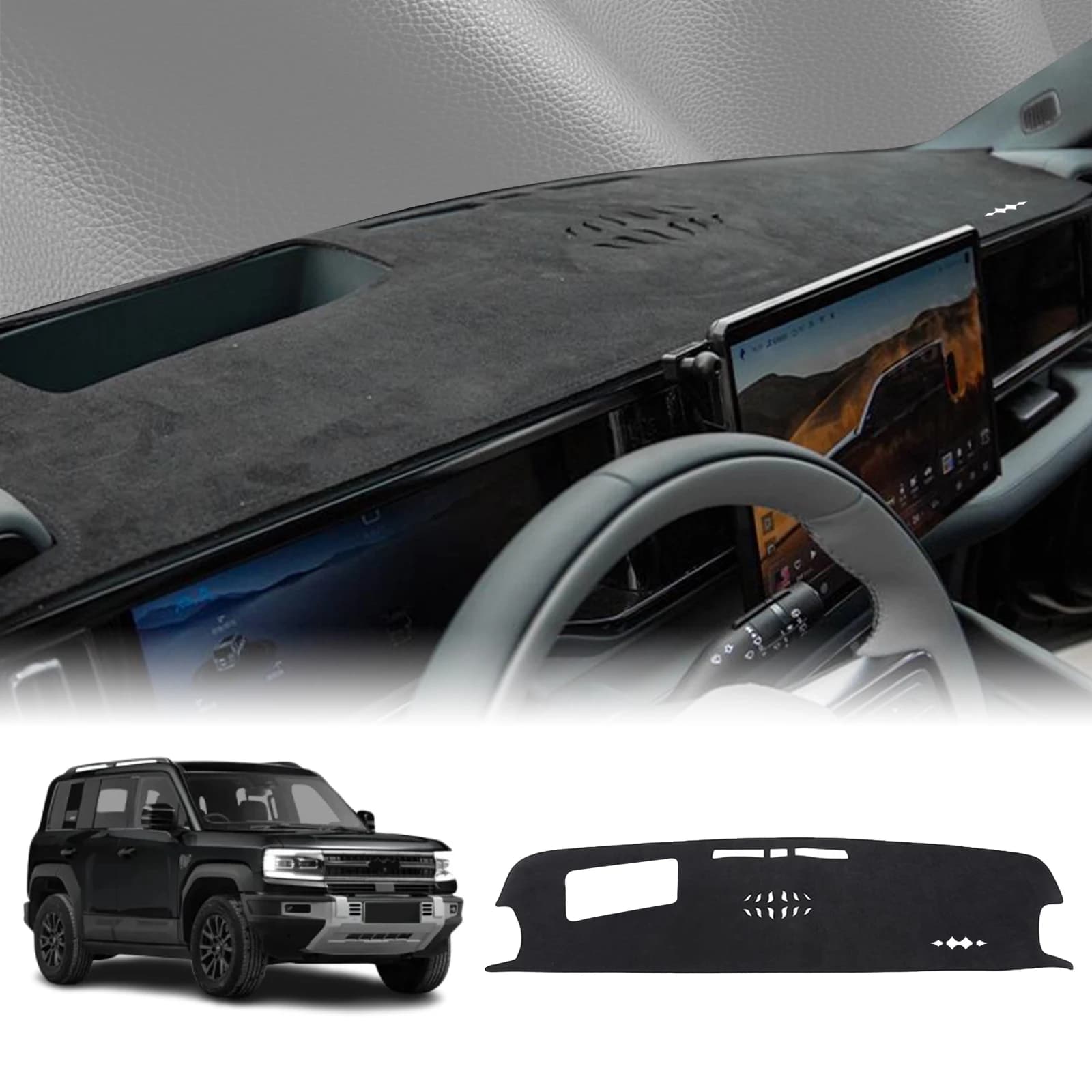 Size for BYD Formula Leopard 5 2025 2026 DENZA B5 Auto Dash Zerbino Dash Cover Pad DashMat Parasol Protective Mat Accessories