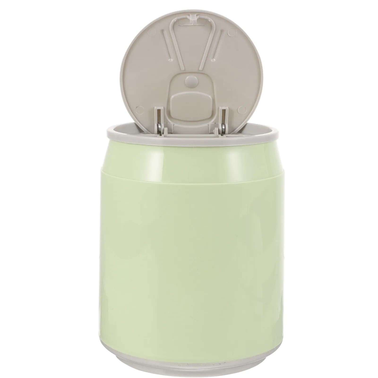Plastic Desktop Trash Bin with Lid Simple Office Mini Rubbish Can Small Wastebasket for Bedroom Kitchen Home Mini Trash Can