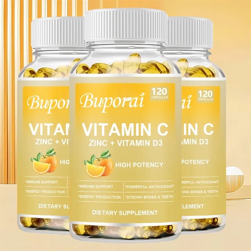 Zinc supplement with Vitamin C and D3 - Articular support, Immunite support, Antioxidant supplements
