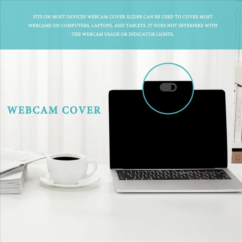 CABE-24 Pack Copertura per webcam Protezione per la privacy scorrevole Copertura per fotocamera portatile ultra sottile per computer Pro Smartphone