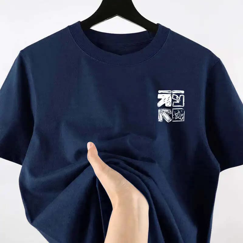 Men's Summer Casual Printed T-shirt, Short Sleeve Crew Neck Slim Fit Streetwear Tee for Daily Wear