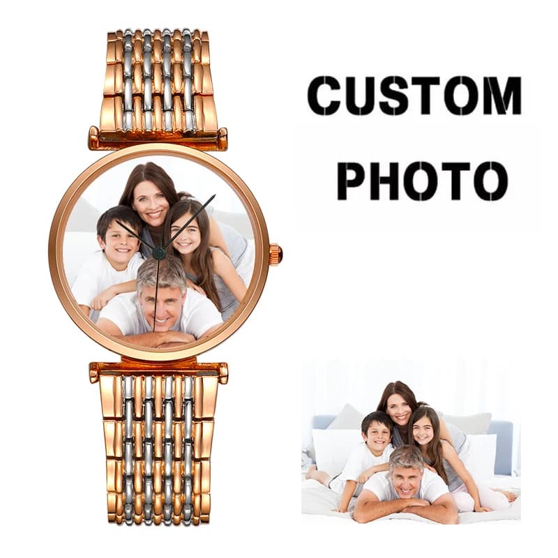 Ladies watch with custom dial, photo image, alloy watch, create your logo