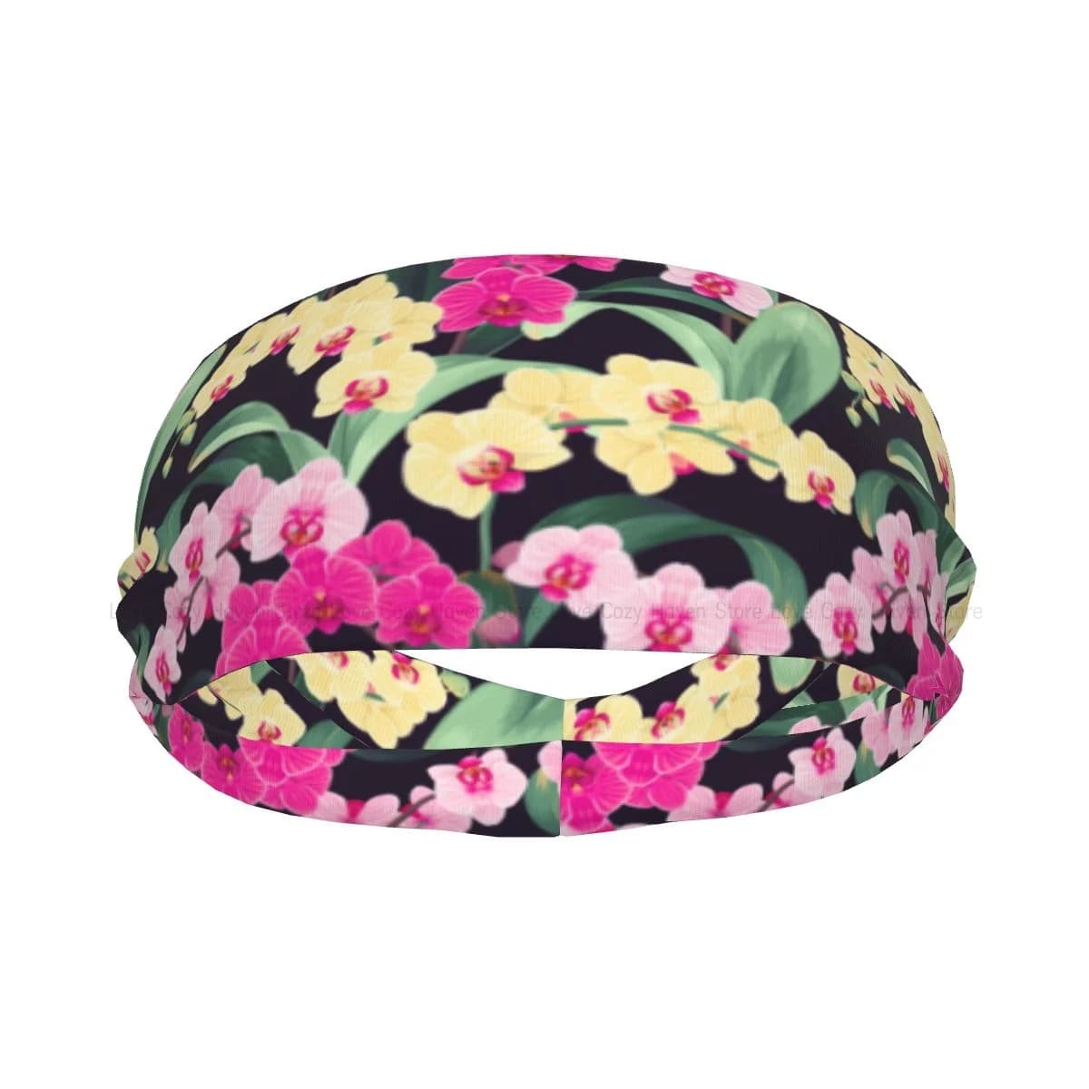 Athletic Hair Band with Floral Flowers Hawaiian Elastic Waxes for Women Basket Sports Gym Fitness sweat trainer Volleyball Tennis