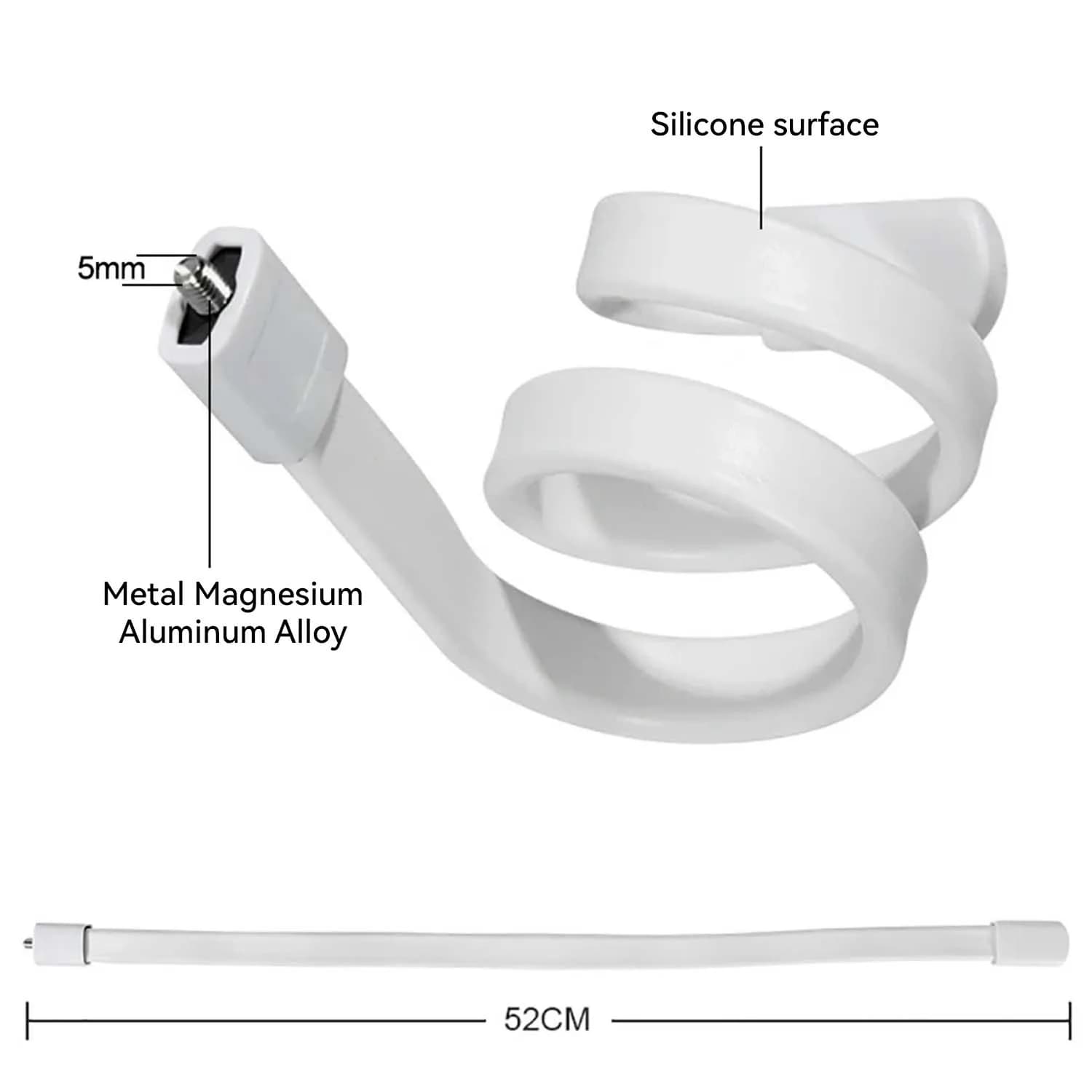 M6 Holder Silicone In Thread Gooseneck Camera Selfie Snake Creative Bracket Crib Support Monitor Bracket Baby Monitor Bracket