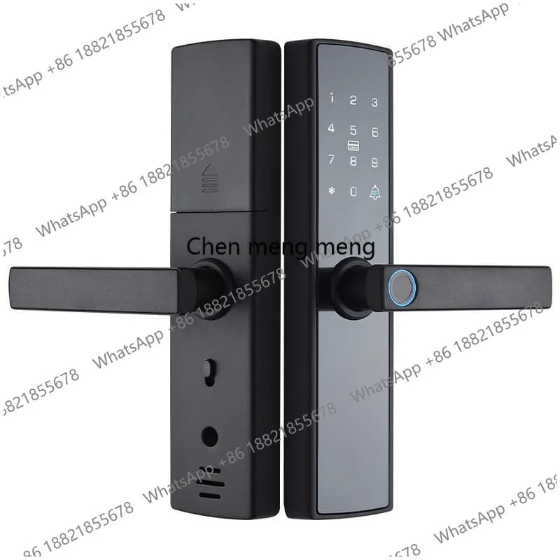 Serratura elettronica intelligente per porte interne in legno con impronta digitale, password, per hotel, appartamenti, casa, ufficio.