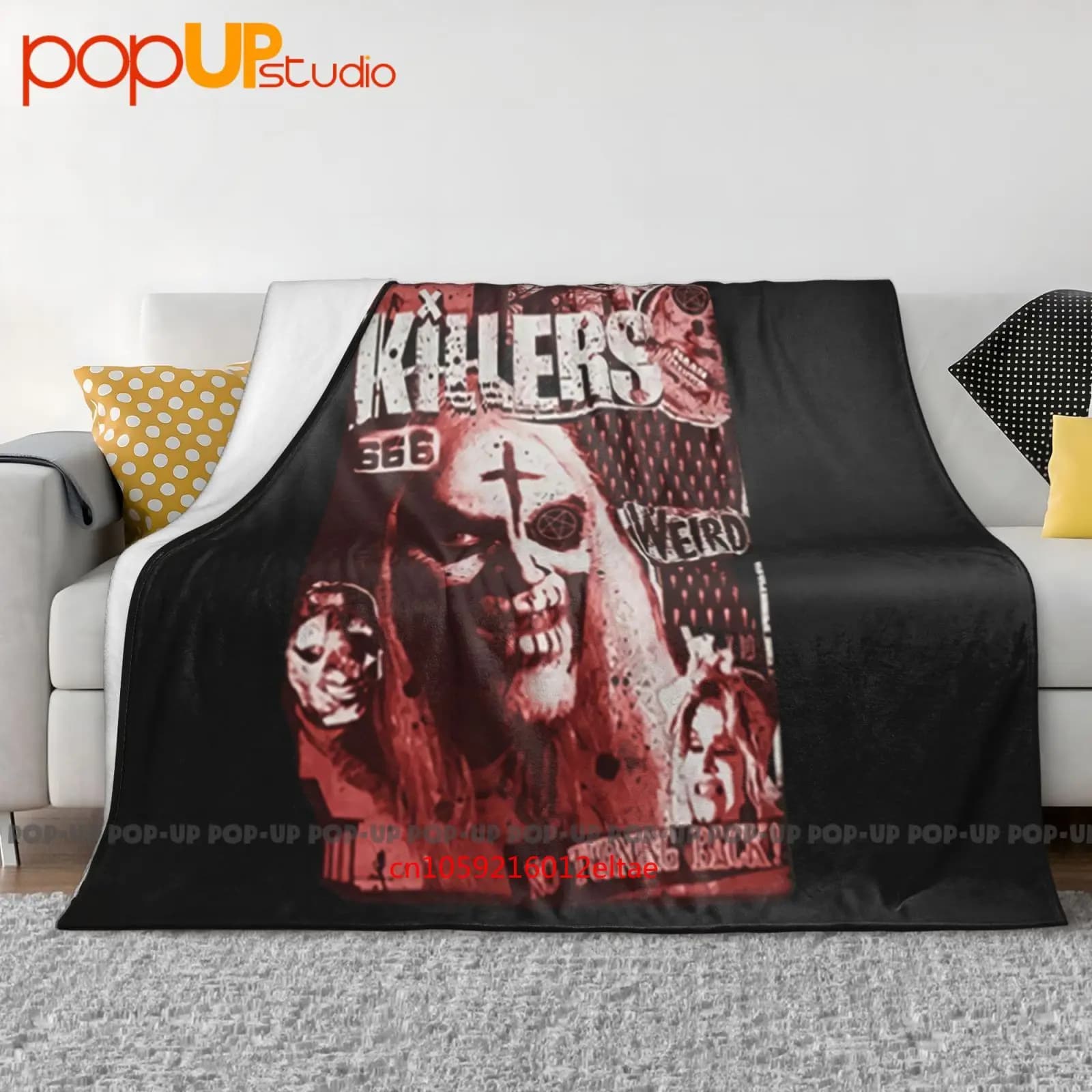 Knd Otis Driftwood House Of 1000 Corpses Rob Zombie Horror Coperta ultra morbida Trapunta Copridivano invernale Copriletto