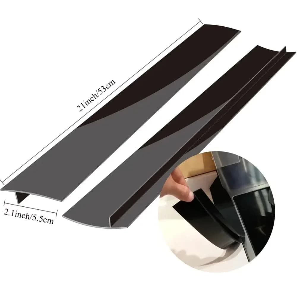 Silicone Strip for Slots, Gas Stove, Anti-Oil Strip and Anti-Macchia for Kitchen, Silicone Sealing Insert