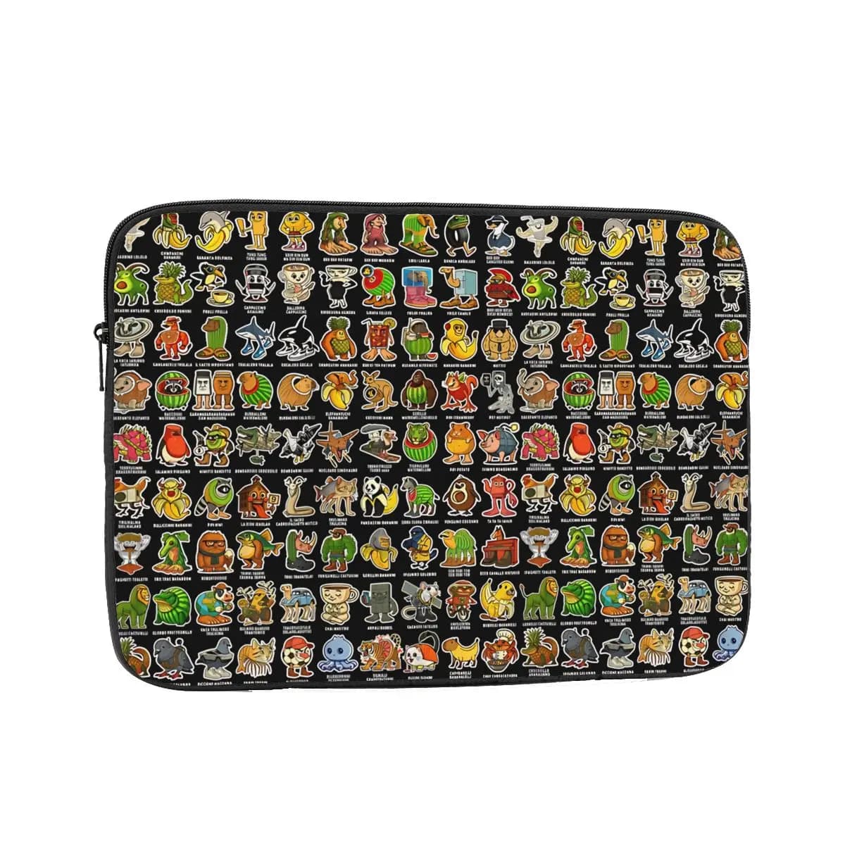 Custodia antiurto Uomo Donna Italiana Brainrot Gen Z Divertente Meme 90 Personaggi Brainrot Custodia per laptop Custodia per notebook