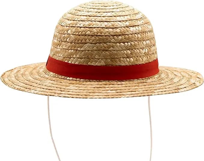 Cappello di Paglia Anime da 31cm/35cm per Festival e Feste, Accessorio Cosplay, Cappello Parasole Estivo per Genitori e Figli, Cappello da Spiaggia in Paglia per Uomo e Donna