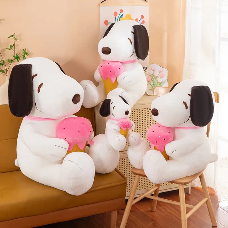 Peluche Snoopy Grande, Morbido Pupazzo per Bambini, Regalo di Compleanno, Cuscino Decorativo a Forma di Cucciolo per Ragazzi e Ragazze, Idea Regalo per le Feste