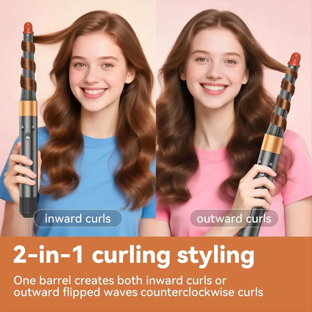 A38F Long barrel conical coupling for Dyson Airwrap HS01 HS05 Accessories for curlers 20MM-36MM Iron curlers 2 in 1 with automatic winding A