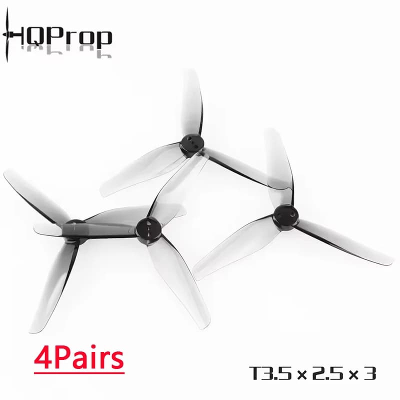 4 pairs HQProp T3.5X2.5X3 propeller 3.5 inch 3525 1.5 mm shaft 3 blade props for iFlight iH3 RC DIY FPV Racing Drone HQ Prop