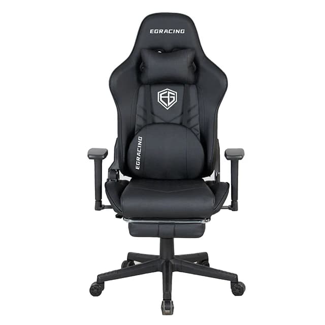 Sedia da Gaming di Alta Gamma Personalizzata, Sedia da Gaming Nera con Schienale Reclinabile