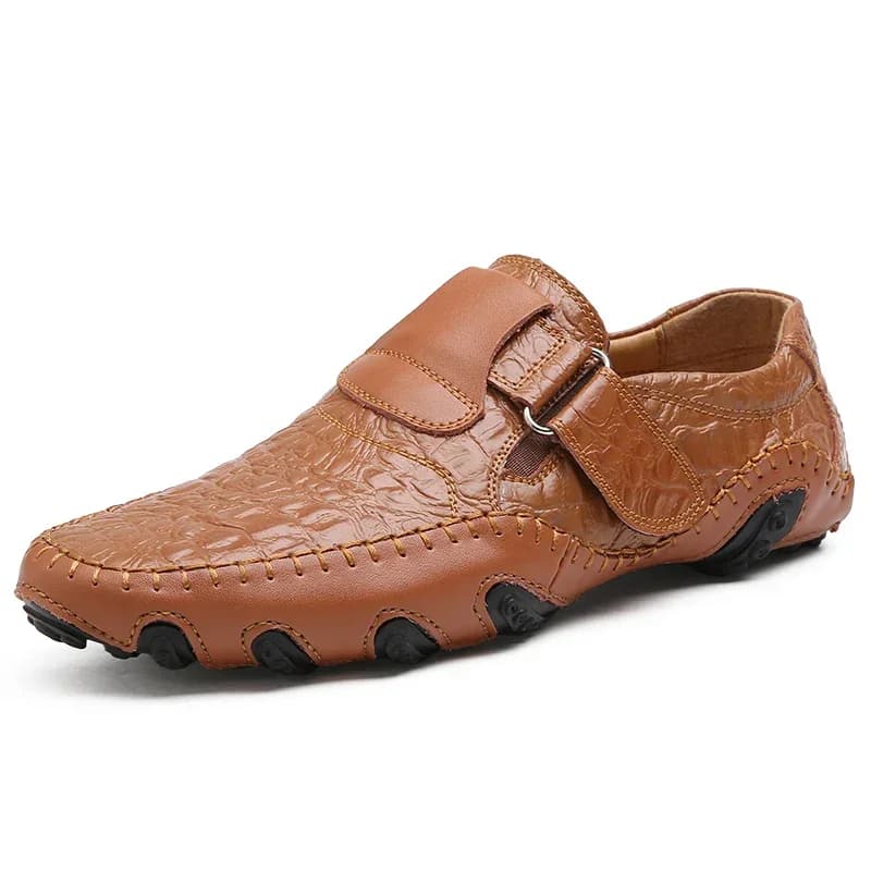 Mocassini da uomo 100% in pelle bovina, realizzati a mano, scarpe casual da uomo autentiche, scarpe basse traspiranti, sneakers casual da uomo in pelle.