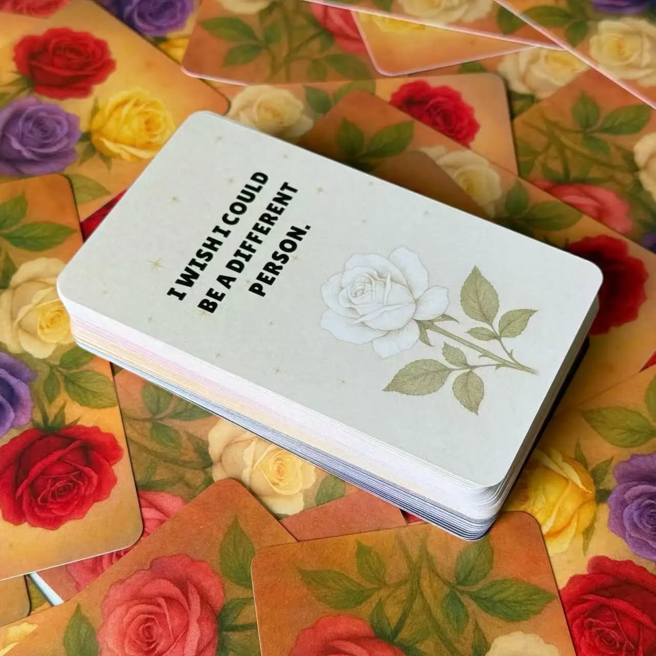 Loving You Hurts Carte Oracle, Cinque colori dell'amore, per la lettura e la crescita personale, Giochi di carte, Regalo di giochi, 80 carte, 12*7 cm