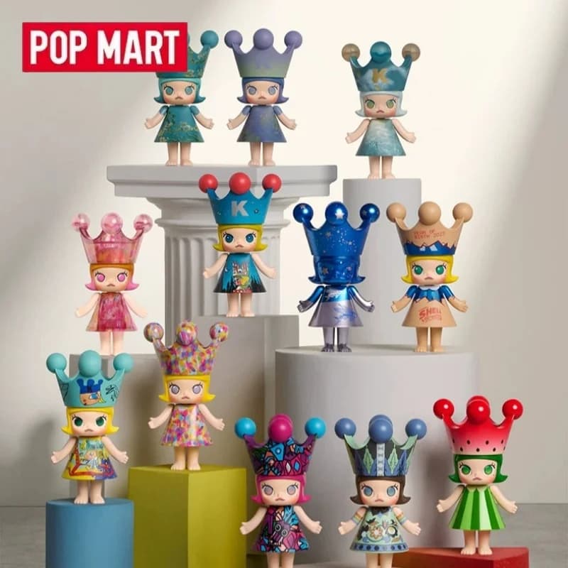 POPMART MEGA ROYAL MOLLY 100% Anniversary Series1 Blind Box Mystery Box Guess Bag Toys Doll Cute Anime Figure