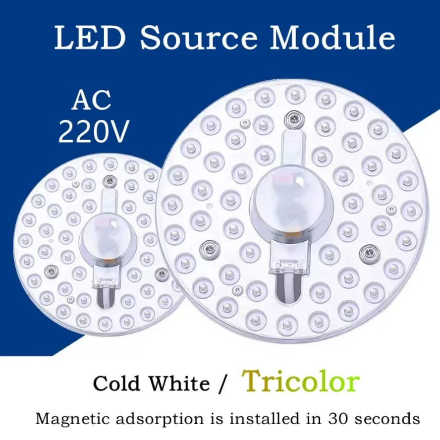 Bianco/Tricolor Dimming AC220V LED Anello PANNELLO Cerchio Luce 36W 24W 18W 12W Bianco Freddo Rotondo Plafoniera La Lampada Circolare