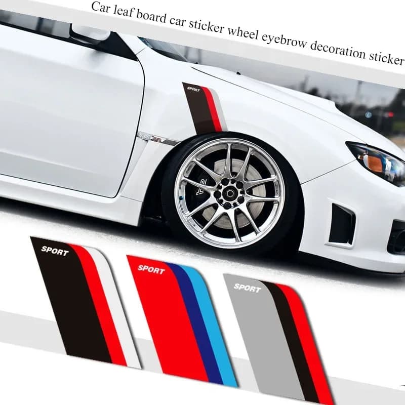 Wheel for self decoration eyebrow glued sheet SPORT modified three colors decal creative personality decorative shading for car stic