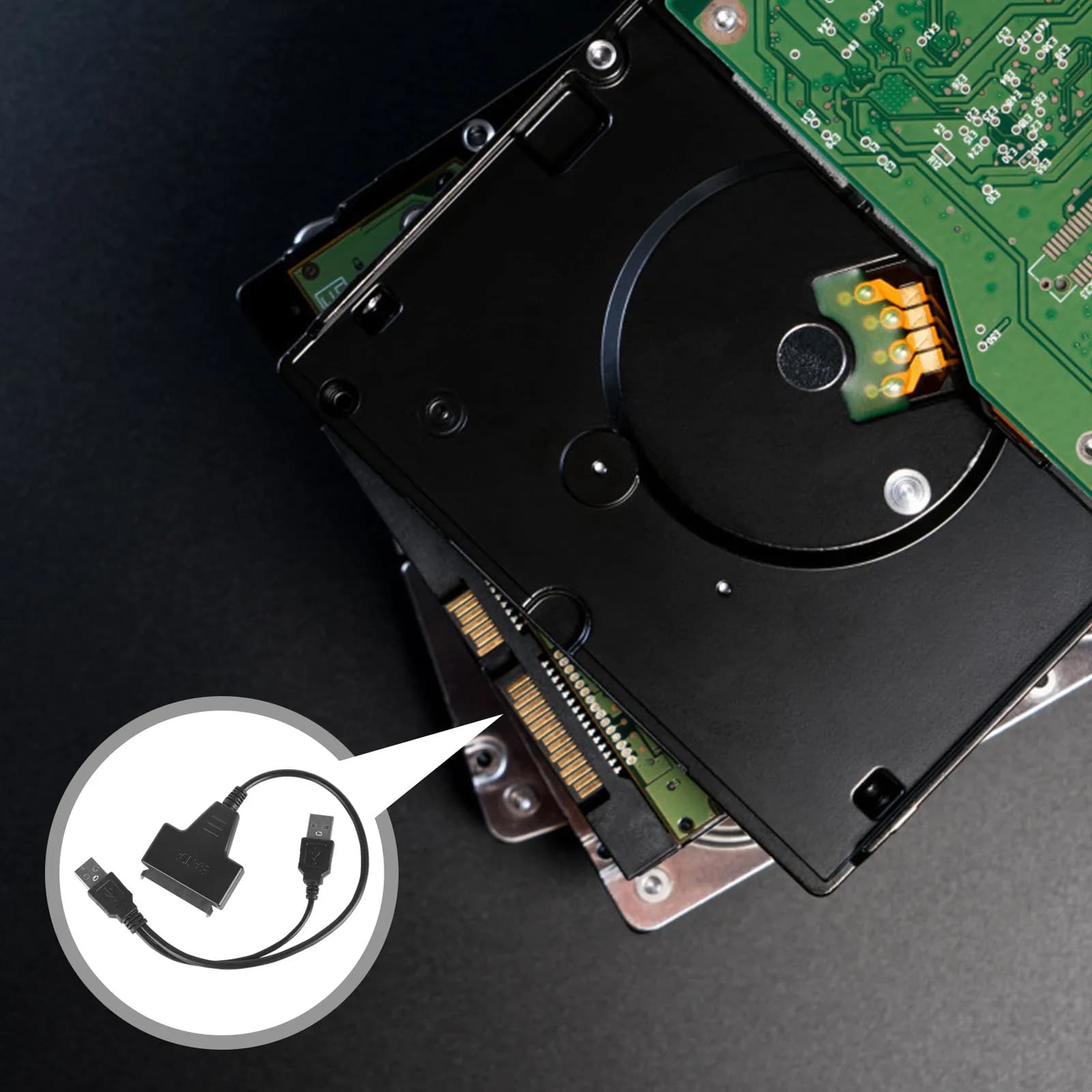 Cavo USB per Dati 2.5 per HDD Laptop Desktop Backup Esportazione Trasferimento Veloce Senza Alimentazione Esterna