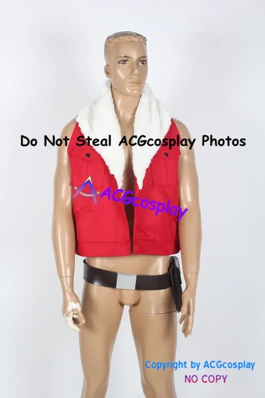 Lockon Stratos Cosplay Costume acgcopslay Vest and Belt Only