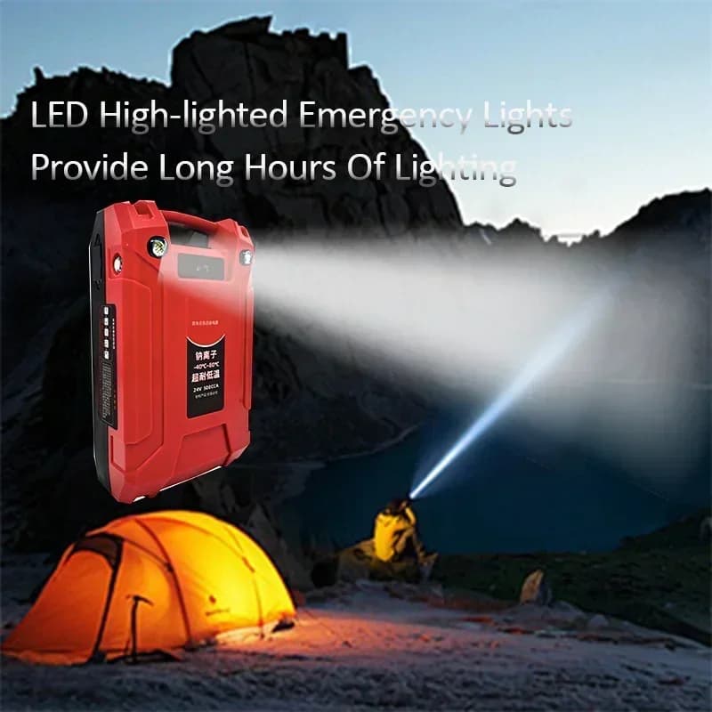 Kit di attrezzi di emergenza SOS con flash LED per avviamento di emergenza per batteria automatica portatile Power Buster con batteria per auto Power Bank Wi