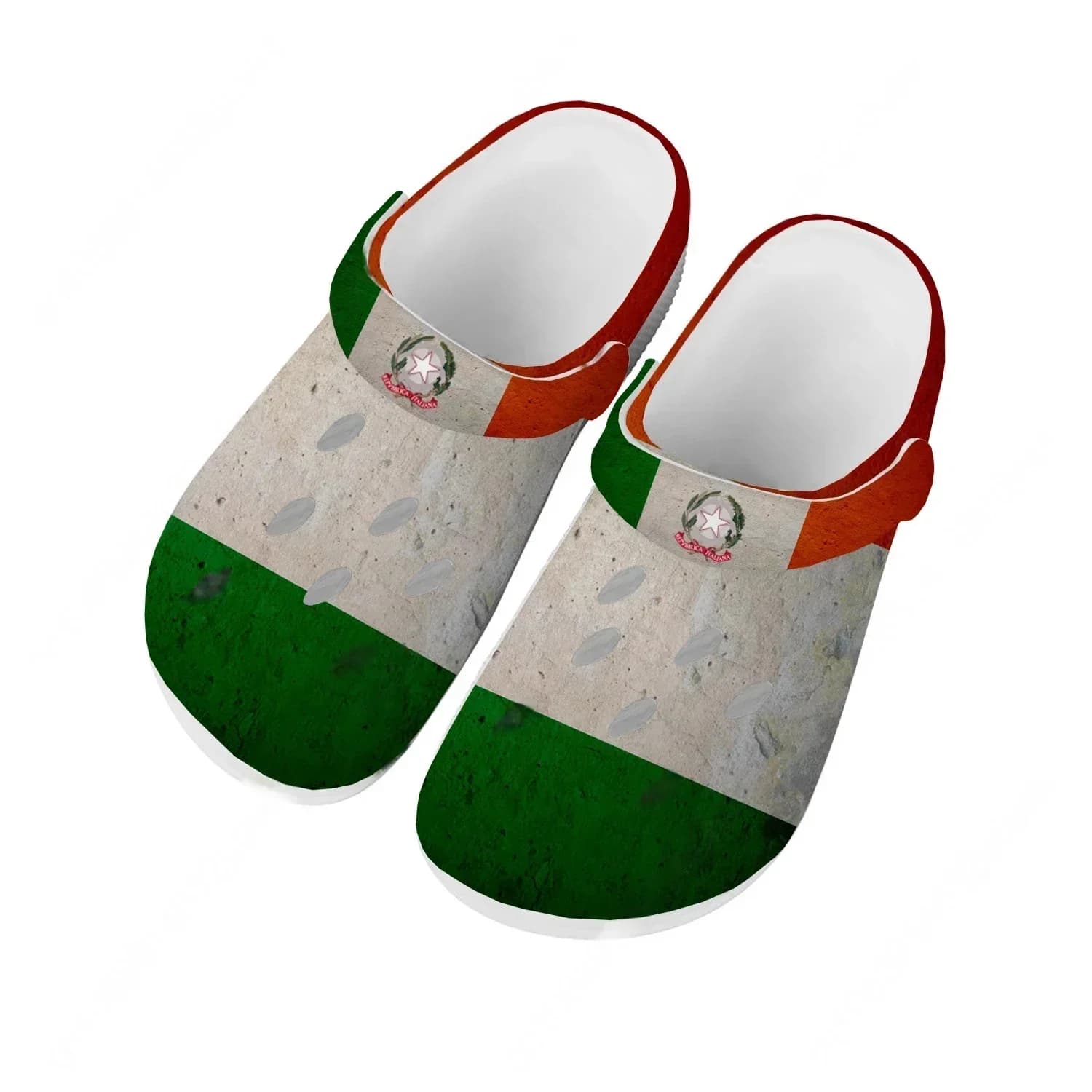 Scarpe Acquatiche Piatte Italia Uomo Donna Ragazzo Comode alla Moda Zoccoli da Giardino Sandali Personalizzati Ciabatte Traspiranti con Fori da Spiaggia