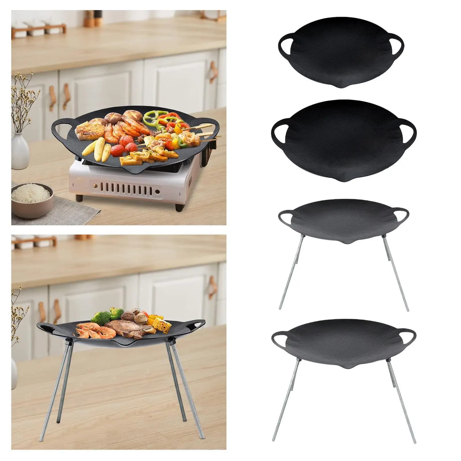 Barbecue Plate Practice Kitchen Tools Grilling pan for Barbecue for Kitchen Picnic Interior Exterior Pancake
