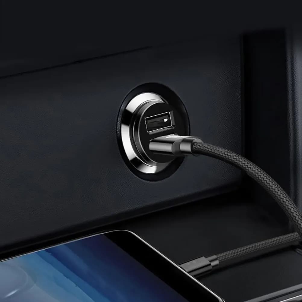 Dual USB Car Charger 2 Pack Fast Charging Flame Retardant ABS Vehicle Phone Power Adapter for Travel