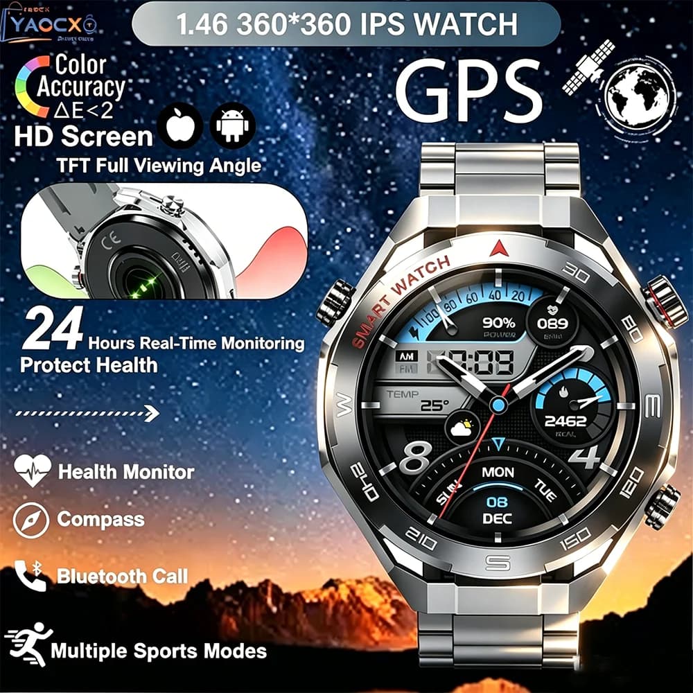 Orologio Sportivo Intelligente di Tendenza 2026 con Funzione di Chiamata, Monitoraggio della Salute, Impermeabile IP67, per Vari Scenari Sportivi