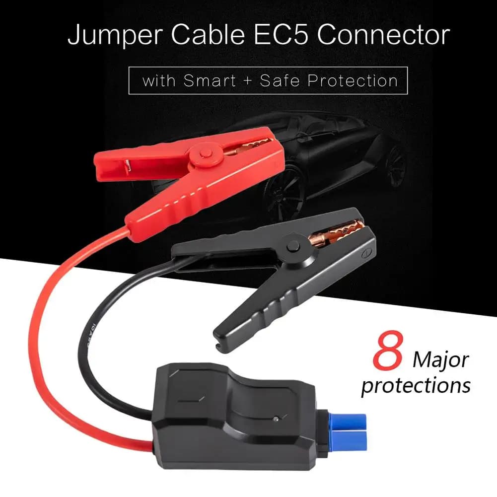 Cavo jumper Connettore EC5 Morsetto a coccodrillo Batteria booster per accessori auto per avviamento di emergenza per auto