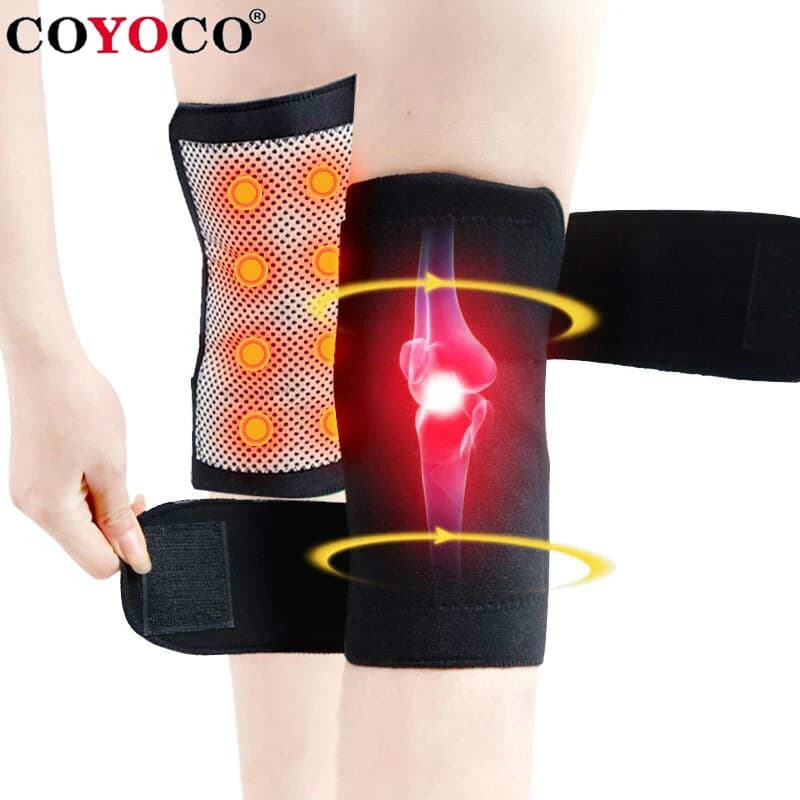 Ginocchiere autoriscaldanti in tormalina Supporto 8 Terapia magnetica Ginocchiera Sollievo dal dolore Artrite Ginocchio Patella Manicotti per massaggio
