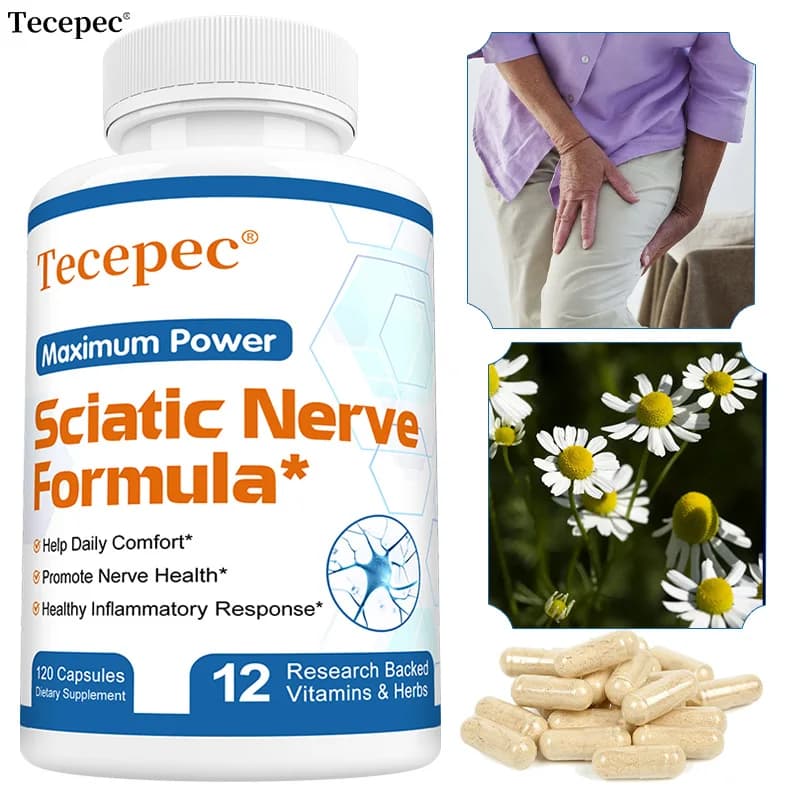 Nervo Sciatico Health Supplement - PEA and Vitamin B Complex, Nervi and Articulations Support, Relieve Disagio, Favour Muscular Relaxation