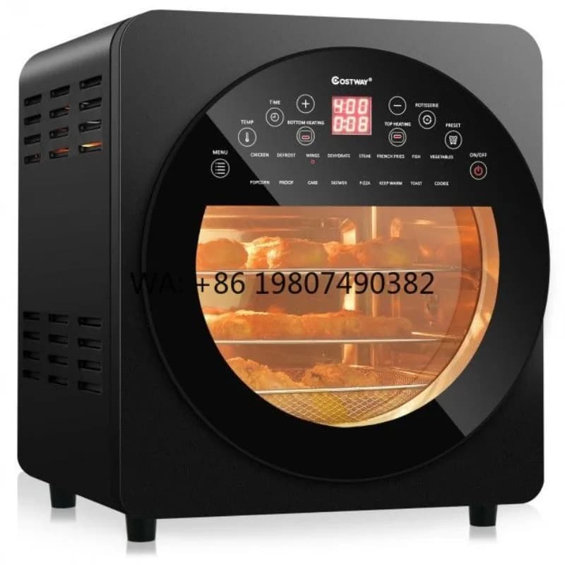 Elettrodomestico Multifunzione da Cucina, Forno Friggitrice ad Aria Compatto da 15,5qt, Design 16-in-1 con Funzione Girarrosto e Disidratatore