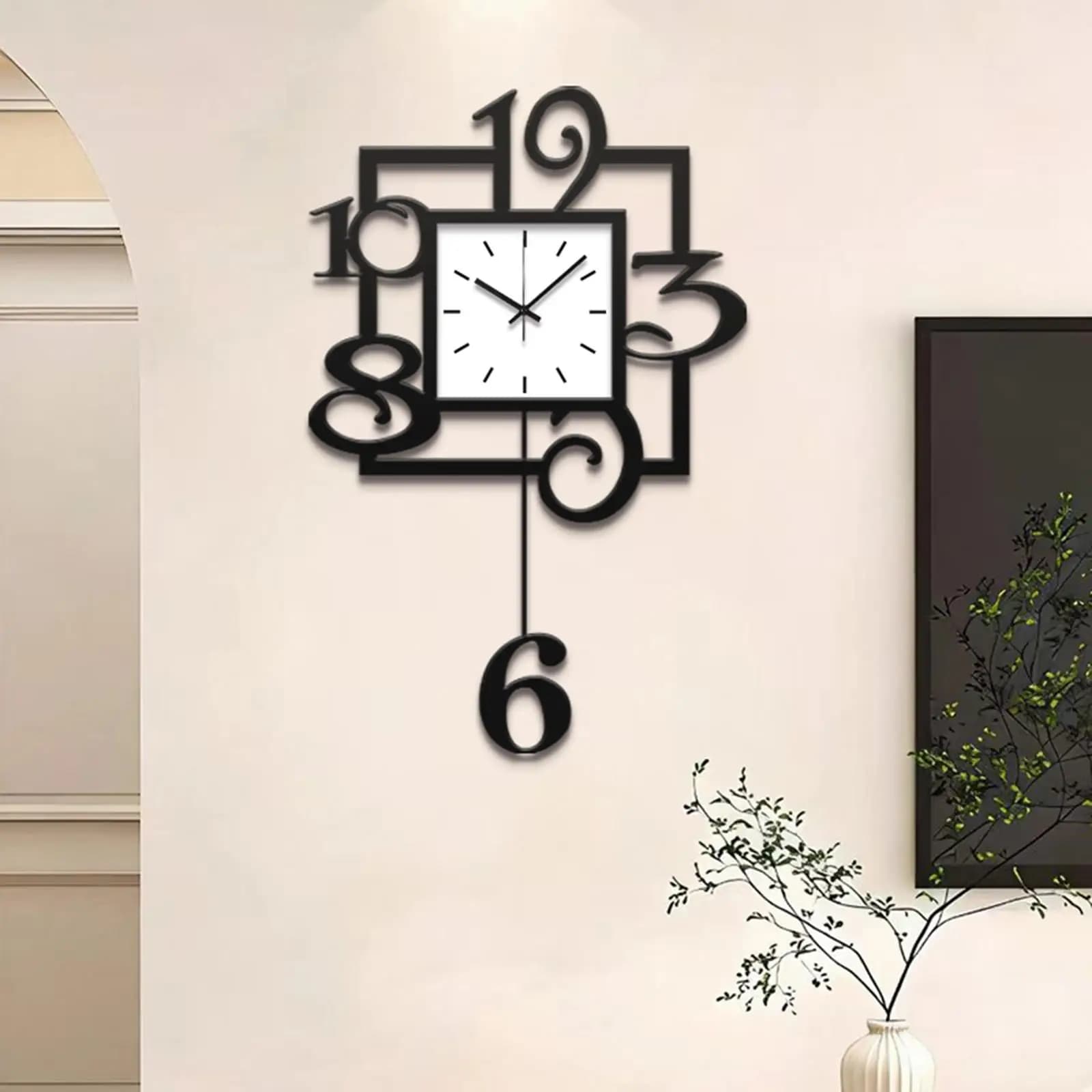 Orologio da Parete Decorativo per Camera da Letto e Soggiorno, Design Moderno in Acrilico, Facile da Installare, Regalo di Inaugurazione Casa