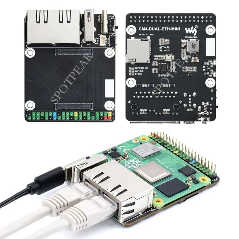 Raspberry Pi CM4 Datasheet 4 IO Dual Gigabit Ethernet 5V mini open source router card