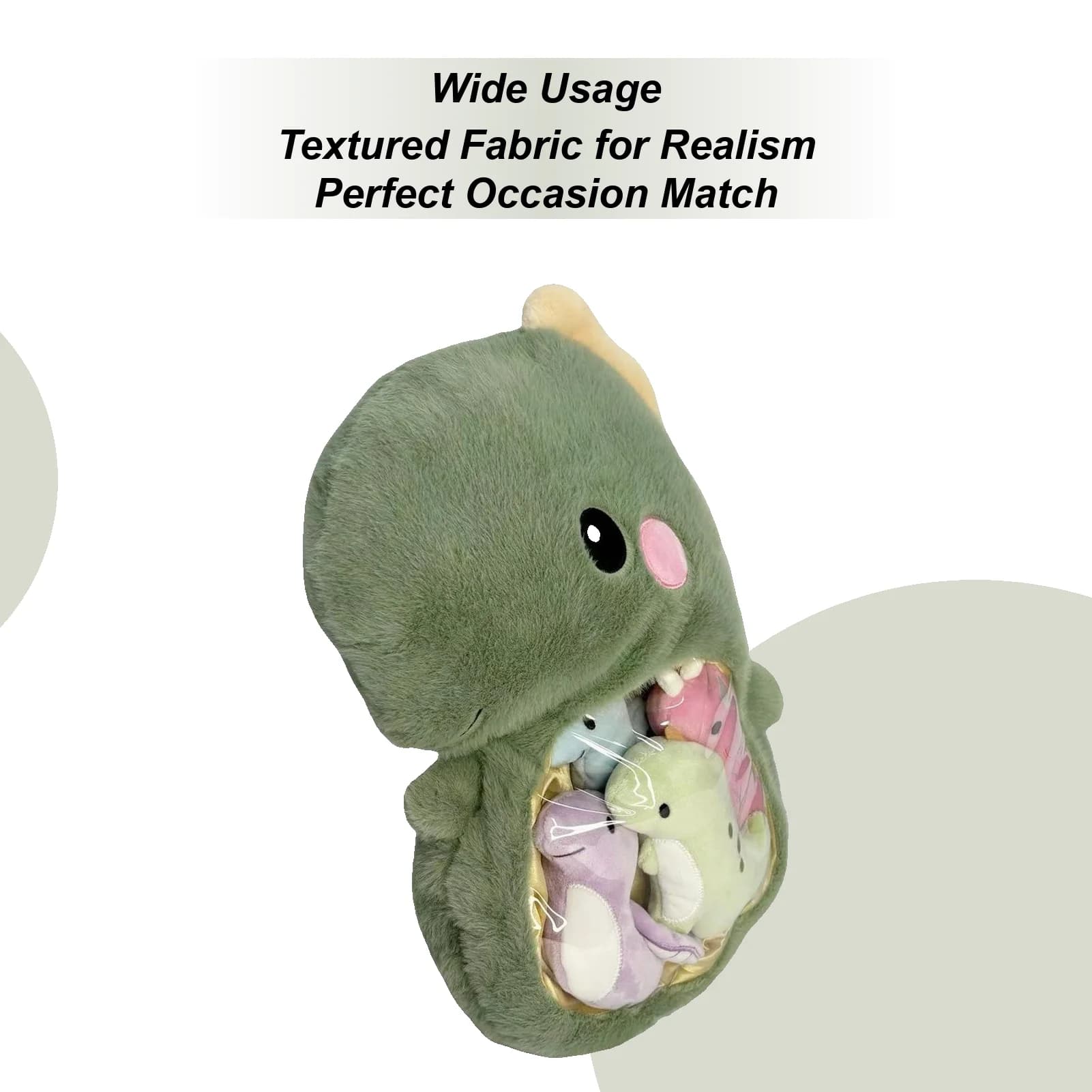 Stuffed Dinosaur Plush Cute Stuffed Animal Plush Toy Huggable Doll Nursery Decoration Cushion For Sofa Bed Couch Car Chair Desk