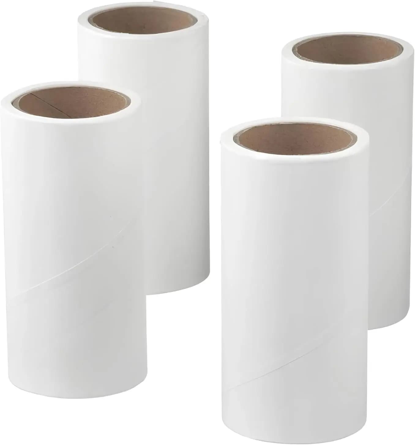 4-Pack Lint Roller Refill Sheets, Lint Remover for Clothes and Furniture, White