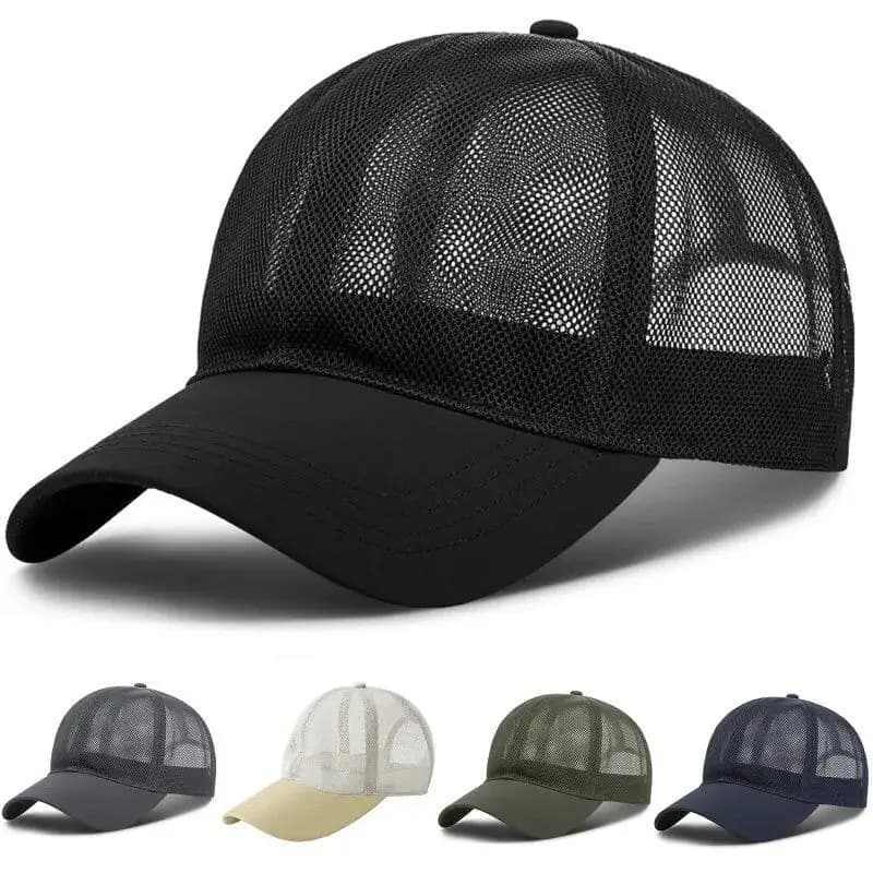Adjustable Quick Dry Cooling Summer Full Mesh Baseball Cap Sun Protection Hiking Golf Running Hat for Men Women