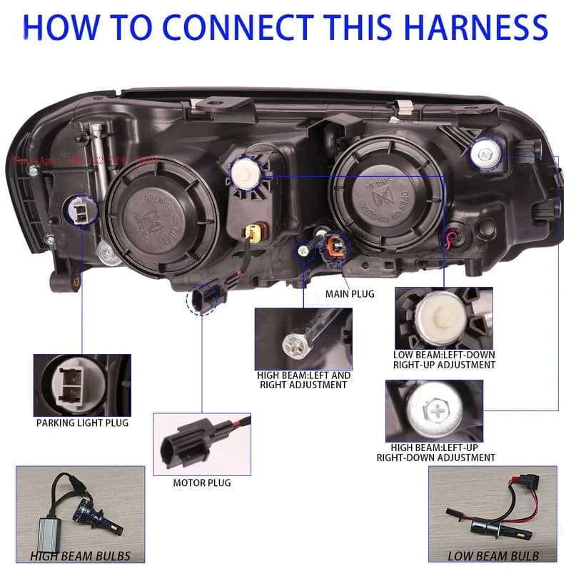 Original Headlight Suitable for 5th Generation R34 GTR GT-R 1999-2002 Head Lamp 99-02 2003-2007 Factory direct sales