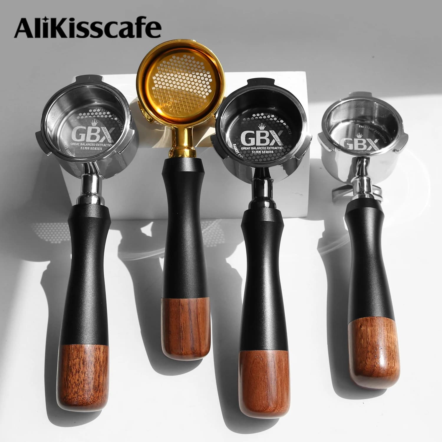 AliKisscafe 51mm Coffee Bottomless Portafilter Delonghi Dedica EC680 EC685 La Specialista Homix Espresso Accessory Barista Tools