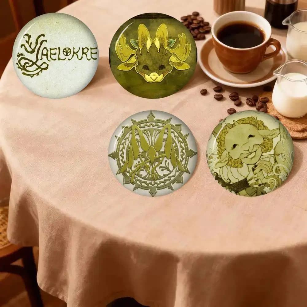Anime Yaelokre logo Anime Creative Tinplate Soft Button Pins Animal Icon Brooch Lapel Backpack Badge Accessories Pin