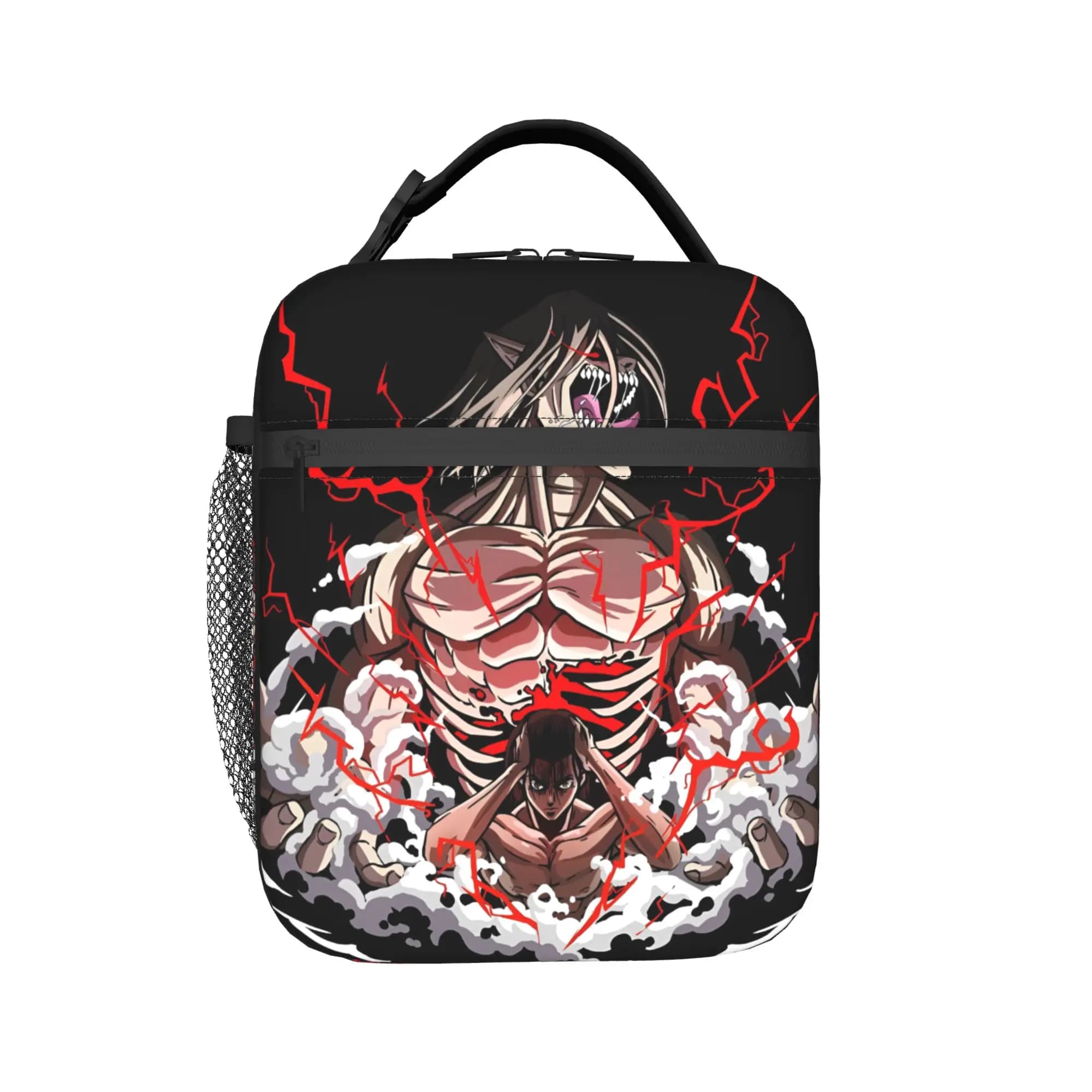 Borsa termica personalizzata Attack On Titans per il pranzo, per donna e uomo, contenitore portatile per il pranzo, per la scuola, l'ufficio, contenitore per alimenti