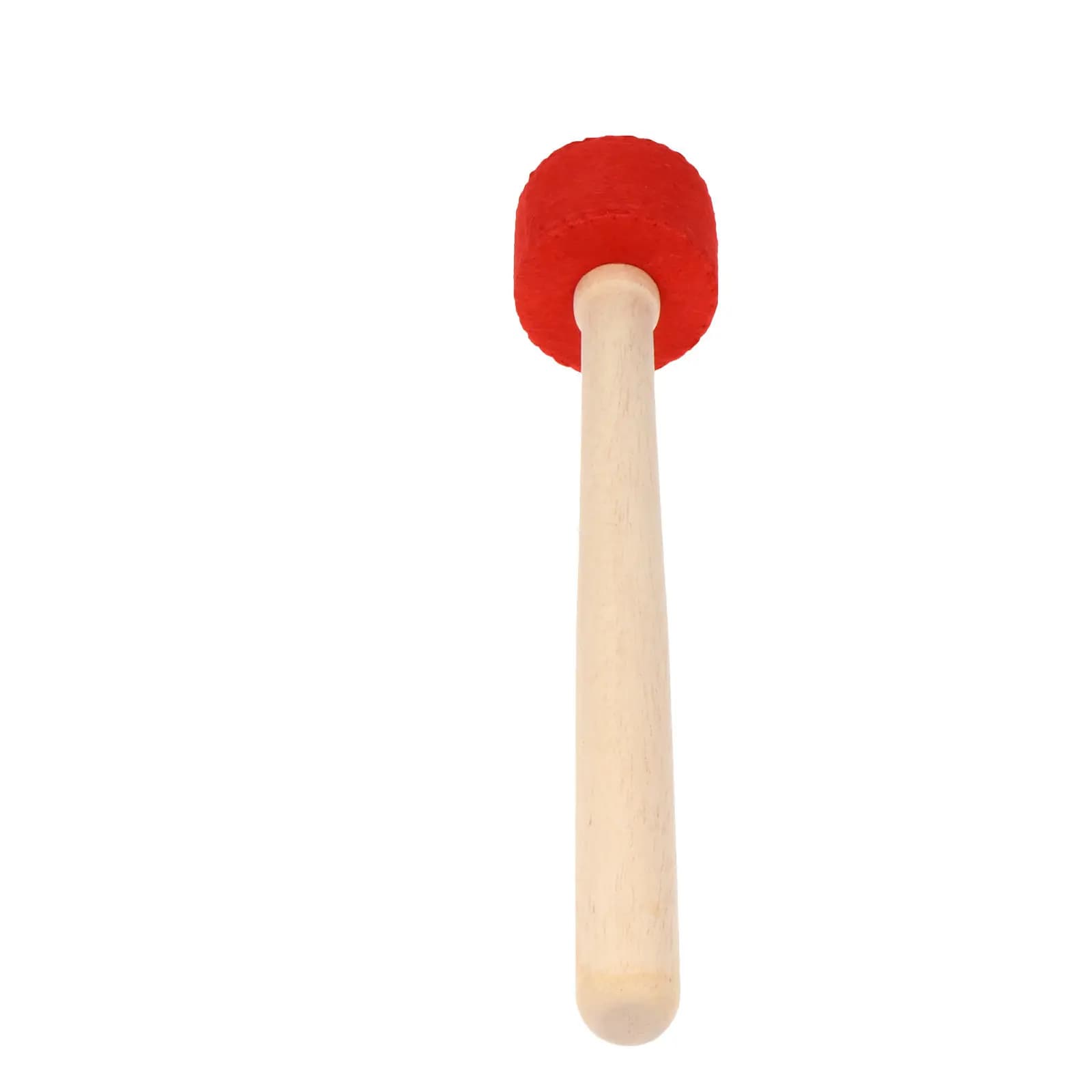 Practical Bowl Striker Singing Mallet Tool Percussion Mallets Stick Cushion Red Handmade Crystal