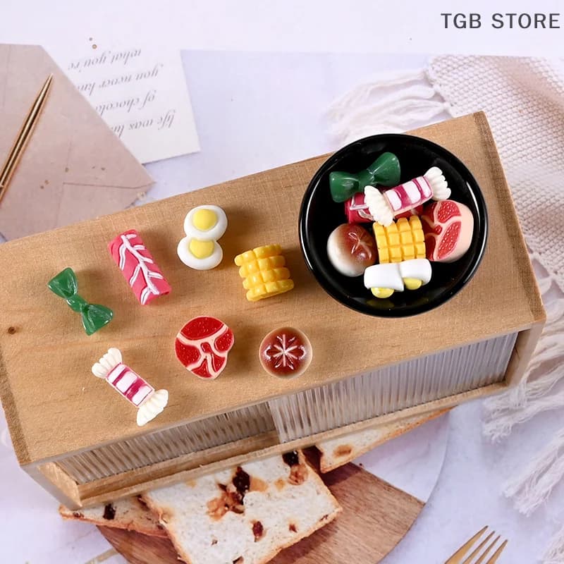 8 pezzi mini pentola zuppa pentola calda in miniatura casa delle bambole pentole padelle giocattoli alimentari casa delle bambole in metallo mobili da cucina decorazione