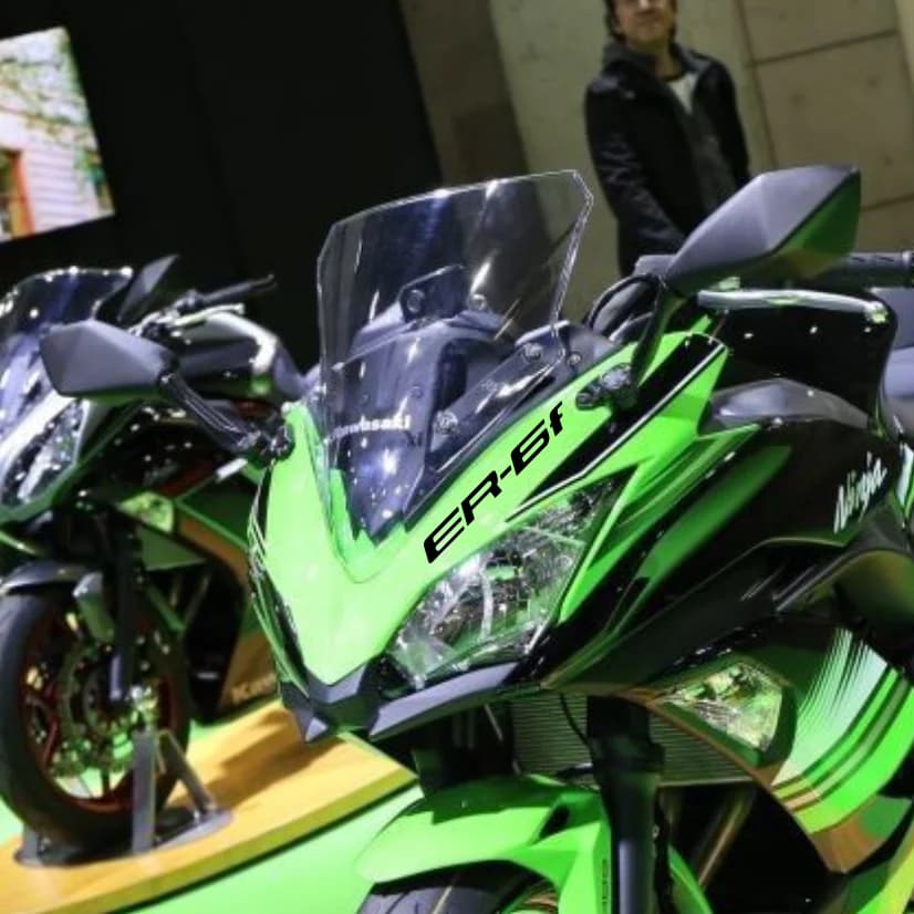 Adesivo da 8 pollici Decalcomania Adesivo per auto moto Ruote Carenatura Casco Decalcomania per Kawasaki ER6f ER 6f 8 pollici Riflettere