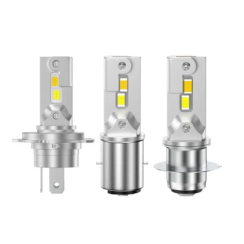 H4 H6 PD15 Motorcycle LED Headlight Bulb Start 15W Led Moto Motor Bike Light High Low Beam 6000K Aluminum 12-80V Waterproof 1pcs