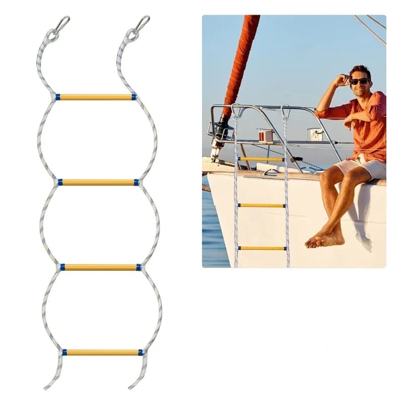 Marine rope ladder Boarding rope ladder Multifunctional resin training rope ladder