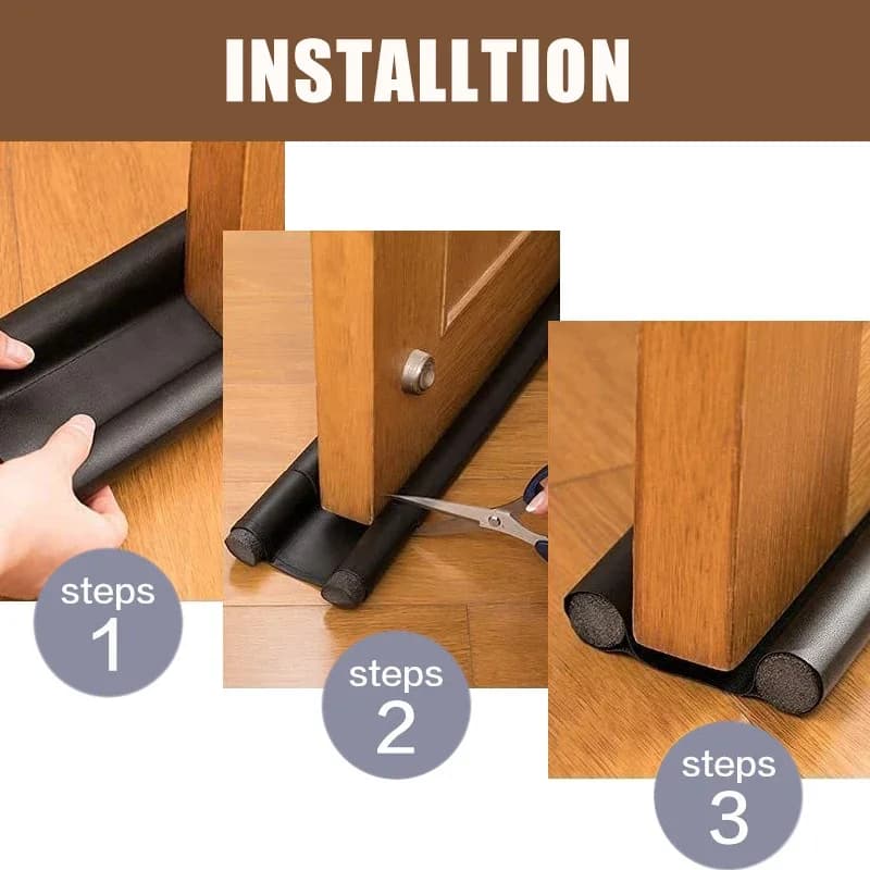 1 pz 93cm flessibile porta inferiore striscia di tenuta tappo guarnizione insonorizzata guarnizione guarnizione paraspifferi protezione antipolvere del vento