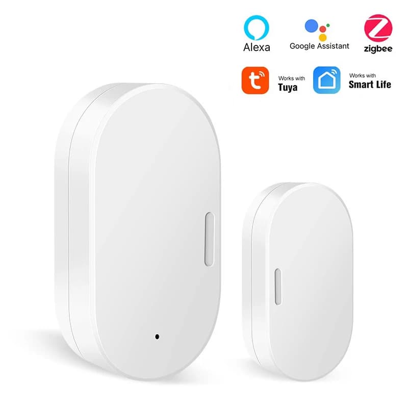 ZigBee Tuya WiFi Sensore porta intelligente Rilevatori porta aperta/chiusa Smart Home Sensore finestra Smart Life Funziona con Google Home Alexa