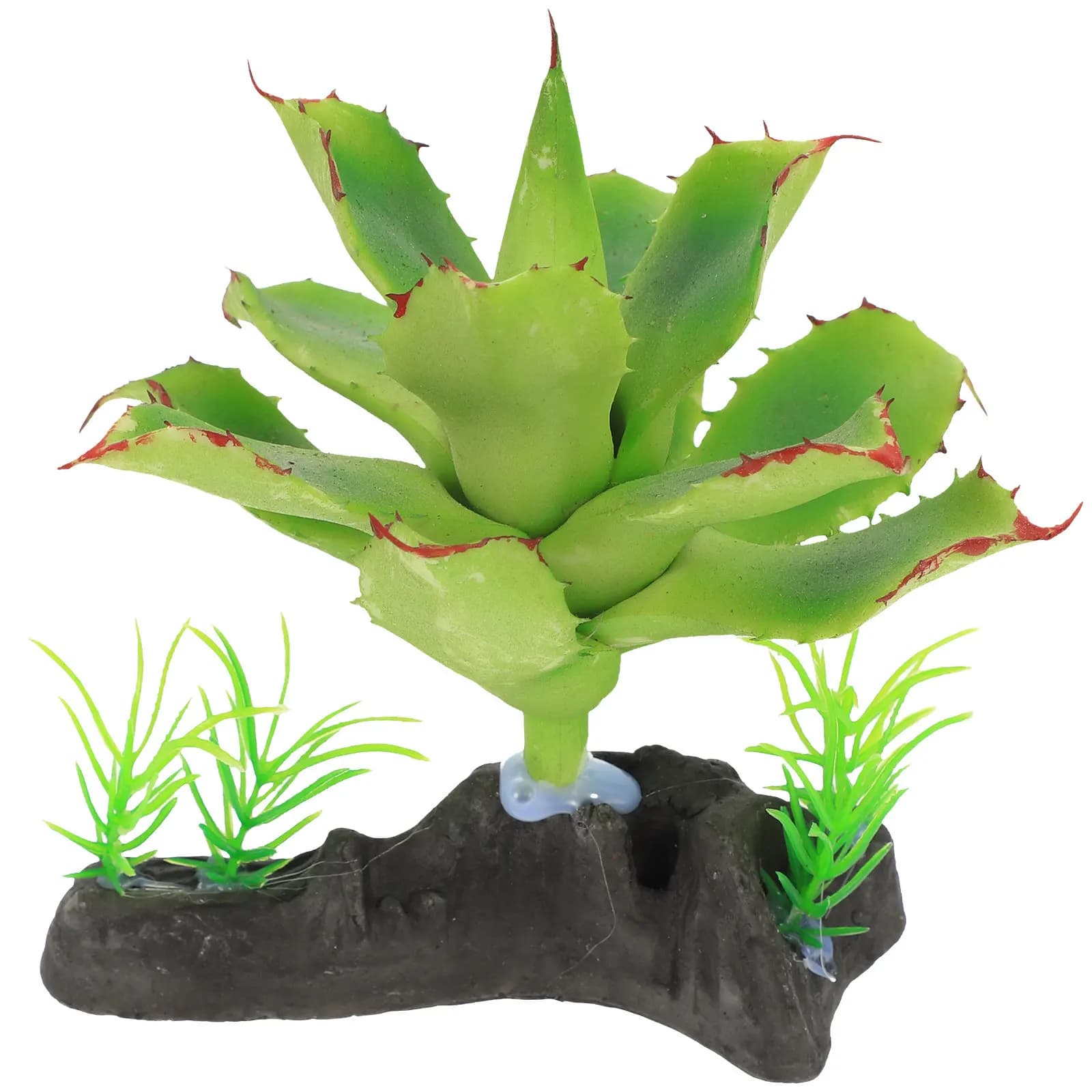 Transparent Spider Box Artificial Plant Aquarium Decor Lifelike Reptile Terrarium Fake Plants Safe Green Plant Ornaments